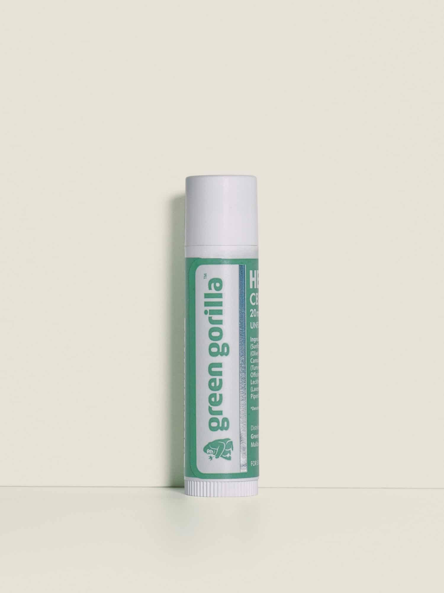 Organic Botanical hemp Lip Balm - 20mg | Green Gorilla