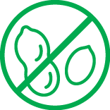 crafted nut and soy free icon