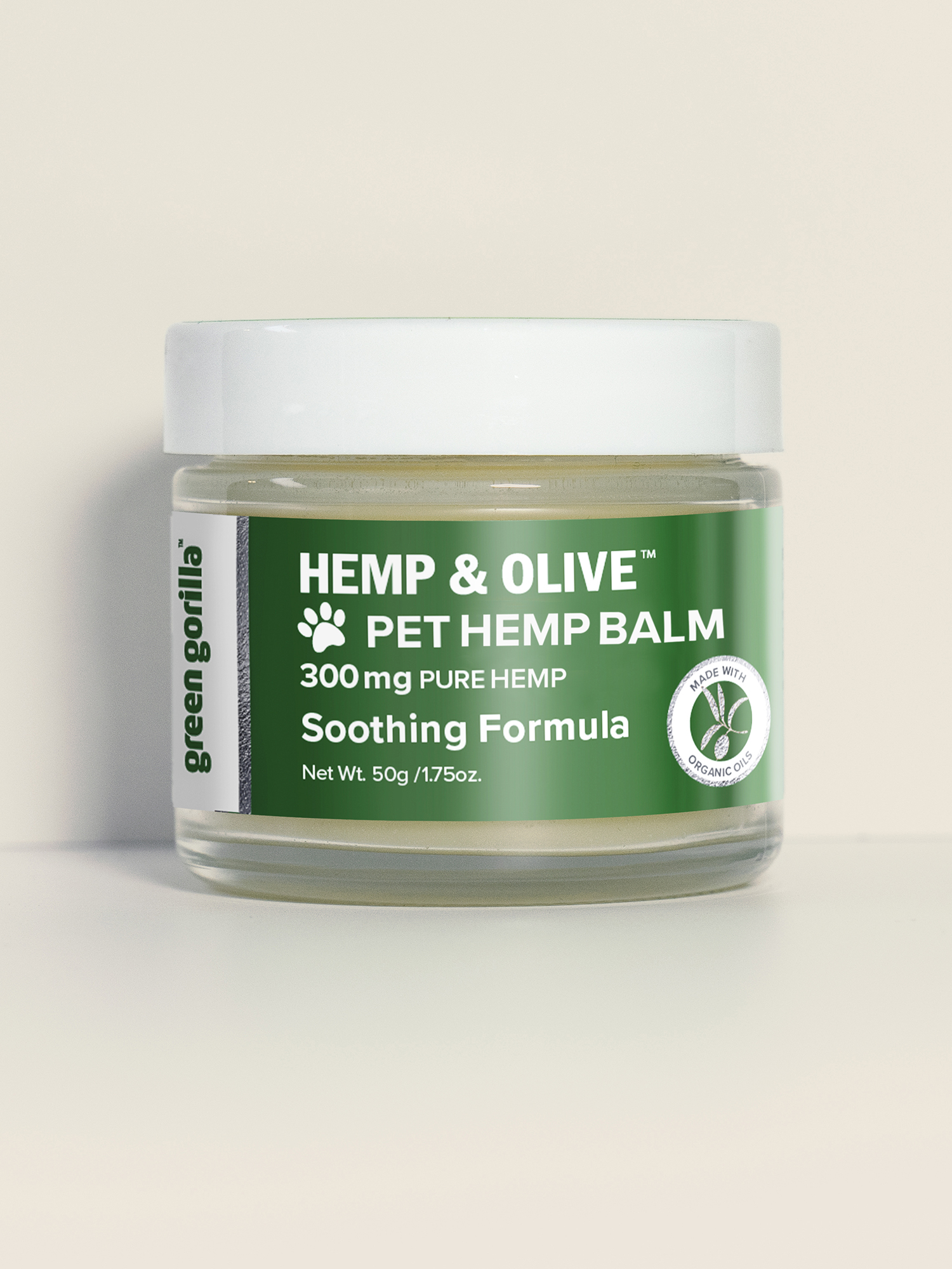 Organic Hemp Balm for Dogs & Pets - 300mg | Green Gorilla