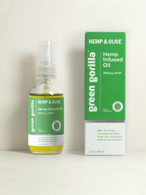 USDA Certified Organic Pure Hemp Oil from Hemp Extract - 1500mg | Green Gorilla