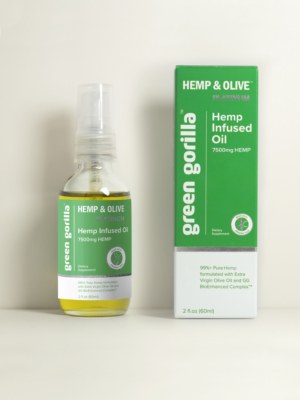 USDA Certified Organic Pure Hemp Oil - 7500mg | Green Gorilla